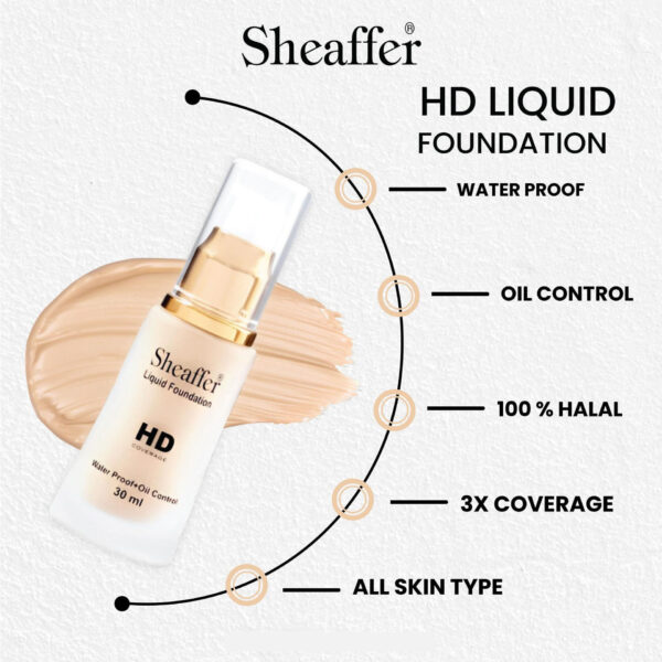 Sheaffer Cosmetics HD Liquid Foundation Shades